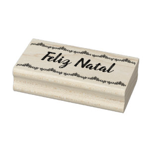 Feliz Natal Rubber Stamp