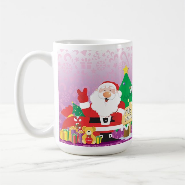 "Feliz Navidad" 15 oz Coffee Mug (Left)