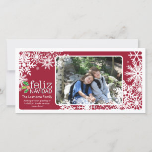 Feliz Navidad - 1 photo Holiday Card