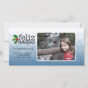 Feliz Navidad - 1 photo Holiday Card