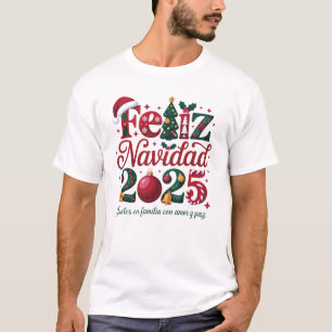 Feliz Navidad 2025 Family Christmas Spanish T-Shirt