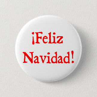 Feliz Navidad 6 Cm Round Badge