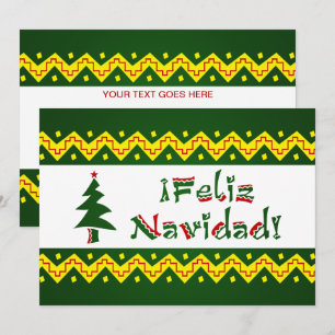 Feliz Navidad arriba Invitation