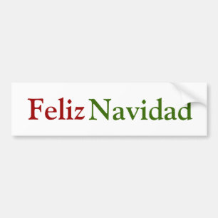 Feliz Navidad Bumper Sticker