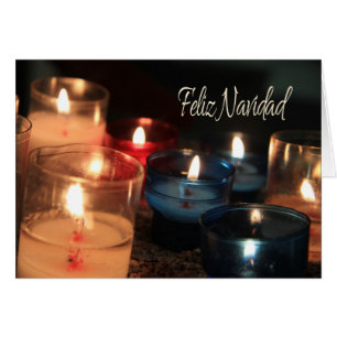 Feliz Navidad Burning candles christmas