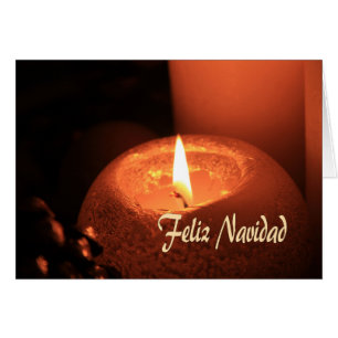 Feliz Navidad Burning candles christmas