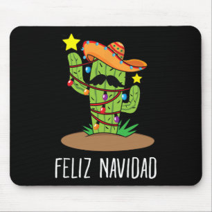 Feliz Navidad Cactus - Mexican Tree Christmas In J Mouse Mat
