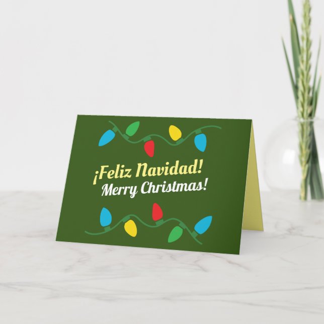 Feliz Navidad Christmas Card (Front)