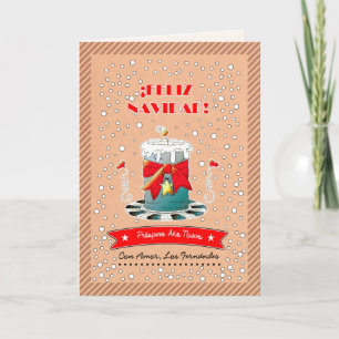 Feliz Navidad. Christmas Card in Spanish