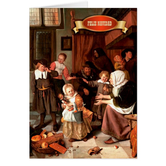 Feliz Navidad. Christmas Card in Spanish (Front)