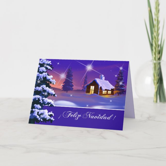 Feliz Navidad. Christmas Card in Spanish (Front)