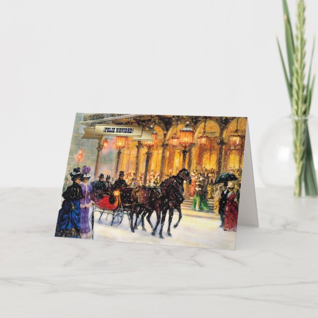 Feliz Navidad. Christmas Card in Spanish (Front)