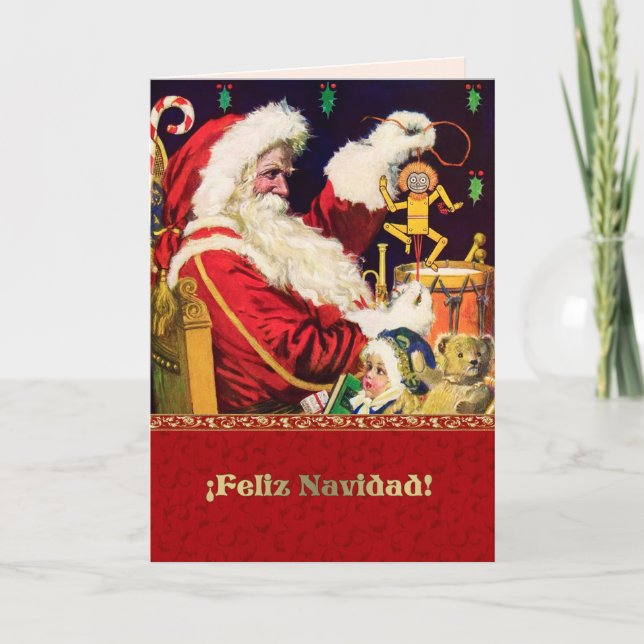 Feliz Navidad. Christmas Cards in Spanish (Front)