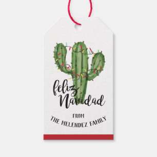 Feliz Navidad Christmas Gift Tags