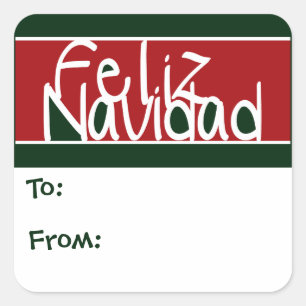 Feliz Navidad Christmas Gift Tags