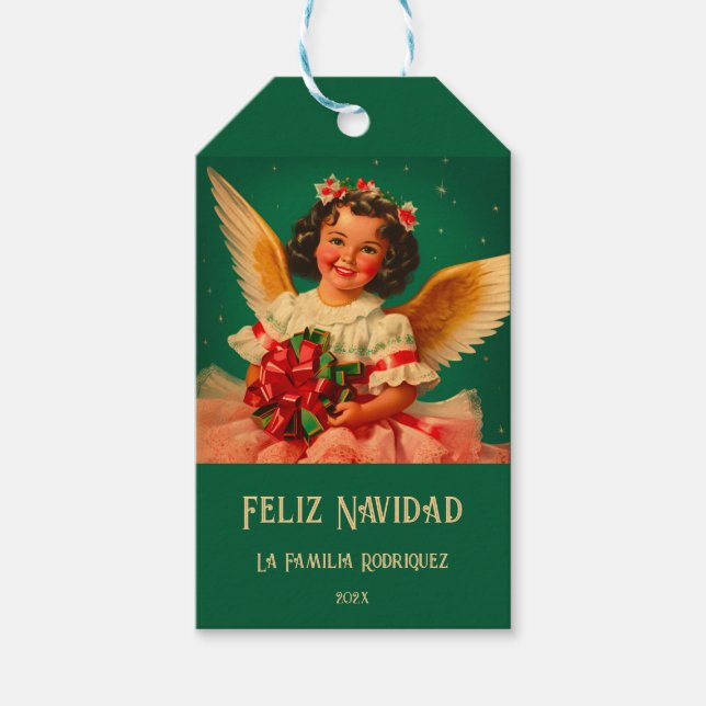 "Feliz Navidad" Christmas Gift Tags (Front)