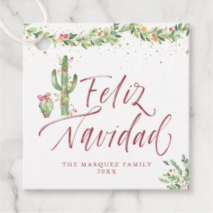 Feliz Navidad   Christmas Holiday Gift Tags