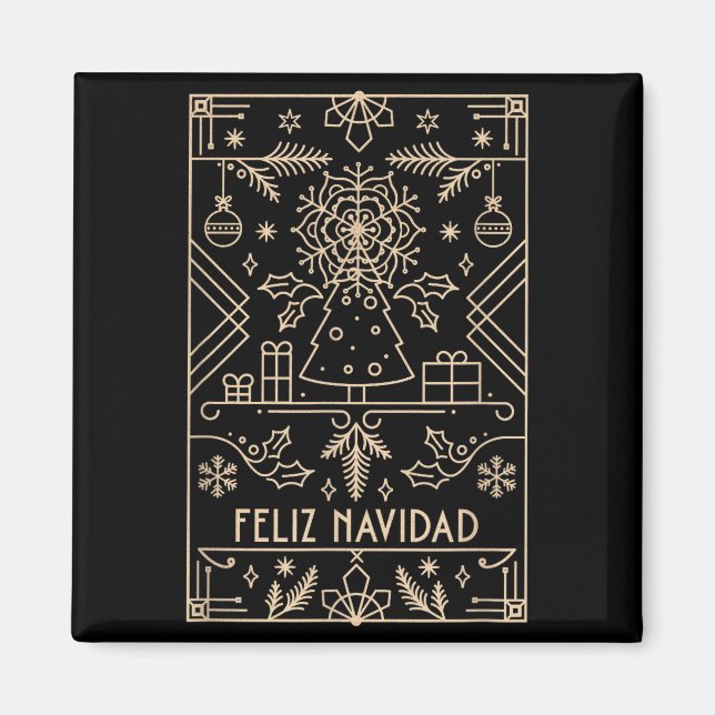 Feliz Navidad, Christmas  Magnet (Front)