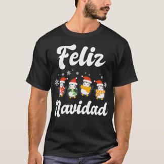 Feliz Navidad Christmas Pinguins  T-Shirt