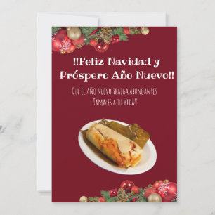 Feliz Navidad Christmas to el Comelón de Tamales Invitation