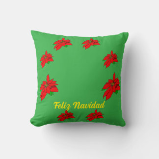 Feliz Navidad Christmas Tree Skirt Cushion