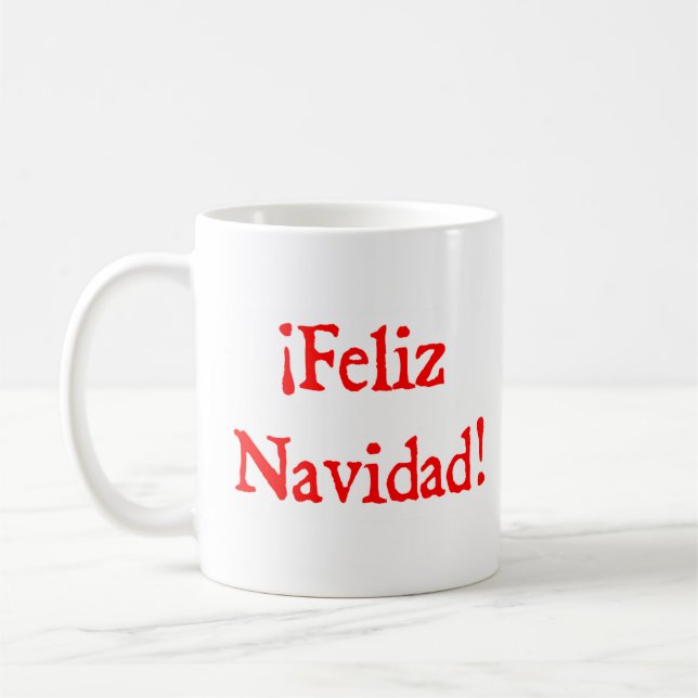Feliz Navidad Coffee Mug (Left)