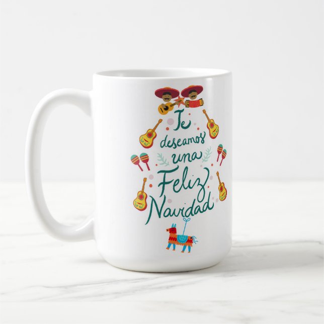 Feliz navidad coffee mug (Left)