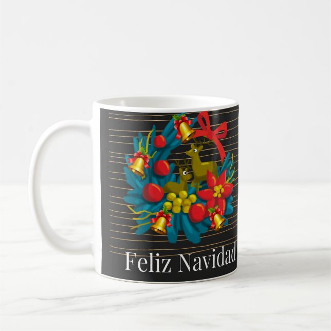 FELIZ NAVIDAD COFFEE MUG (Left)