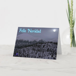 Feliz Navidad - Cold Night In Idaho Holiday Card