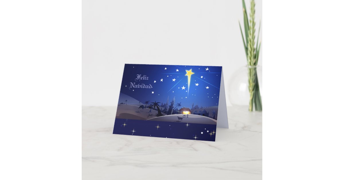 Feliz Navidad. Custom Spanish Christmas Cards | Zazzle.co.uk