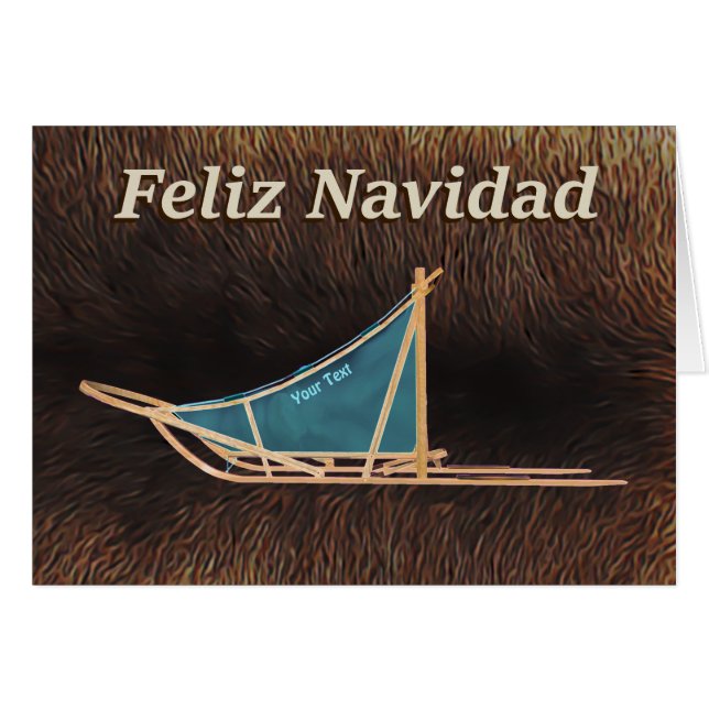 Feliz Navidad - Dog Sled (Front Horizontal)