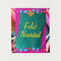 Feliz Navidad Fiesta On Pink & Green
