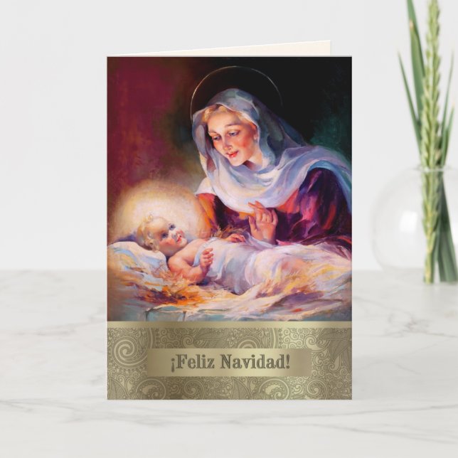Feliz Navidad. Fine Art Christmas Card in Spanish (Front)