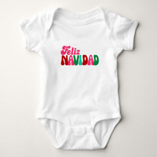 Feliz Navidad - Fun Colourful Baby Bodysuit