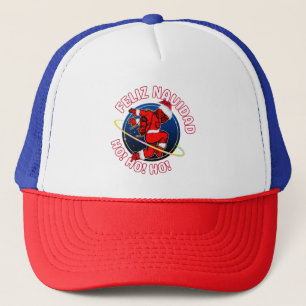 FELIZ NAVIDAD FUNNY SANTA ASTRONAUT  TRUCKER HAT