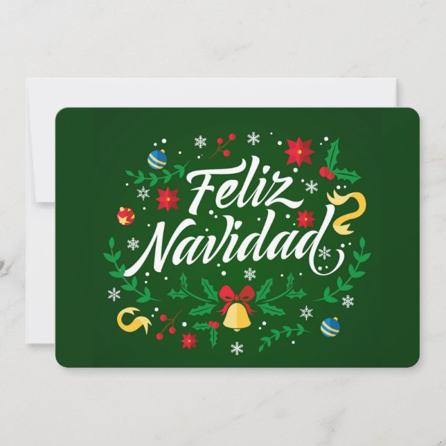 Feliz Navidad Holiday Card (Front)