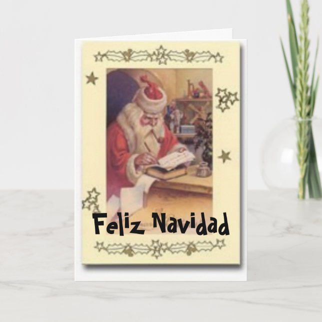 Feliz Navidad Holiday Card (Front)
