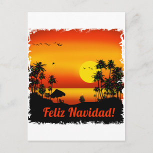 feliz Navidad Holiday Postcard