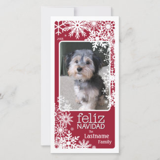 Feliz Navidad -  Let It Snow! Holiday Card