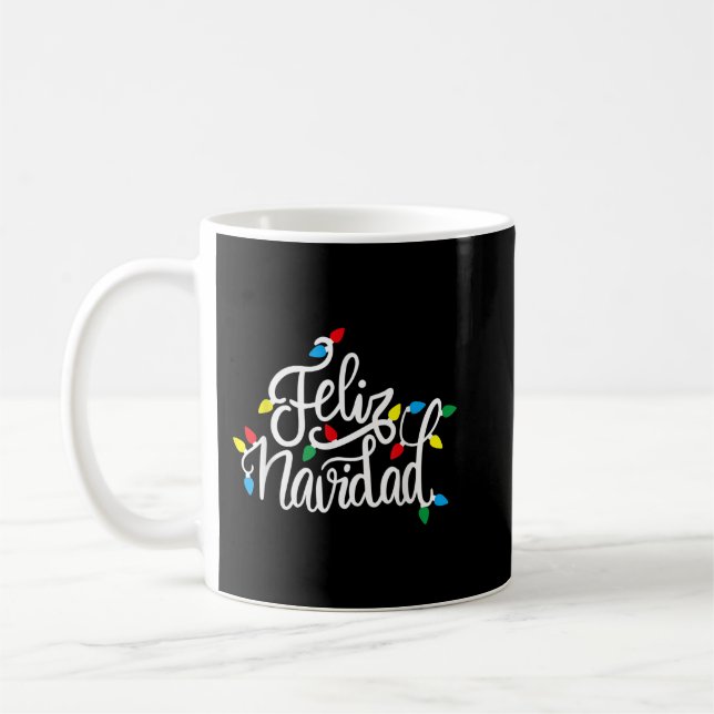 Feliz Navidad Matching Family Spanish Christmas Me Coffee Mug (Left)