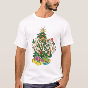 Feliz Navidad Men White Shirt