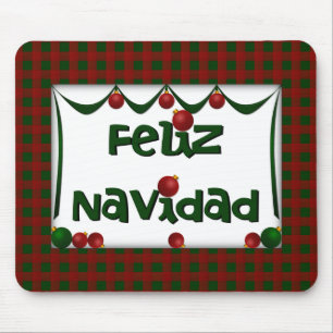 Feliz Navidad - Merry Christmas Holiday Mousepad