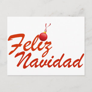 Feliz Navidad Merry Christmas Holiday Postcard