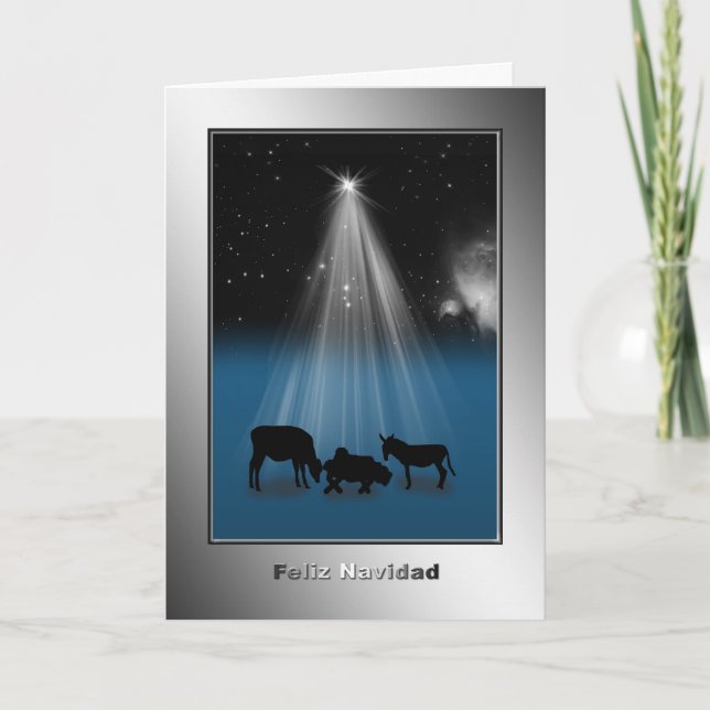 Feliz Navidad, “Merry Christmas,” Spanish Card (Front)