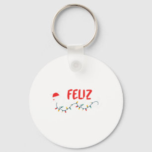 Feliz Navidad Merry Christmas Xmas Lights Pyjamas Key Ring