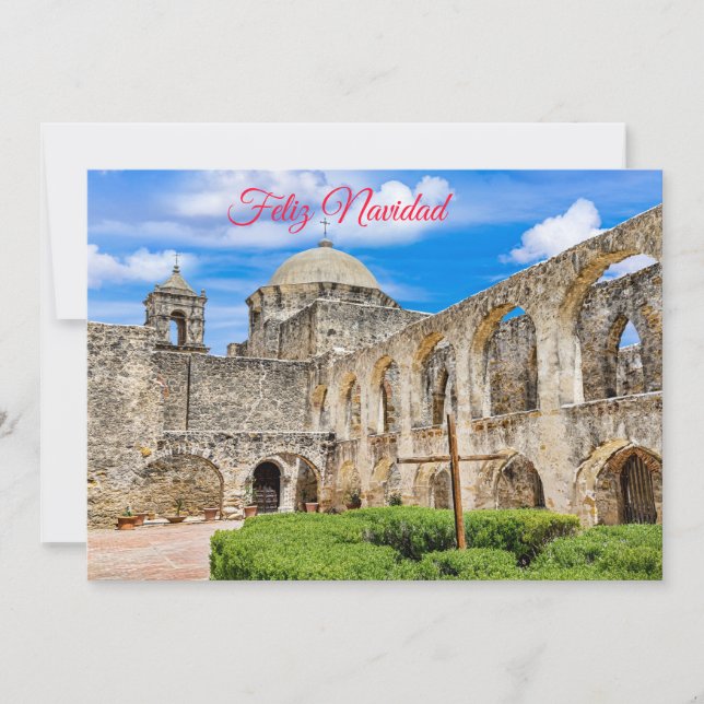 Feliz Navidad, Misión de San José, Holiday Card (Front)