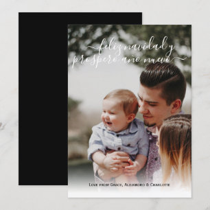 Feliz Navidad Modern Christmas Photo Invitation