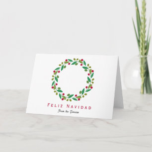 Feliz Navidad - Non Photo Holiday Card
