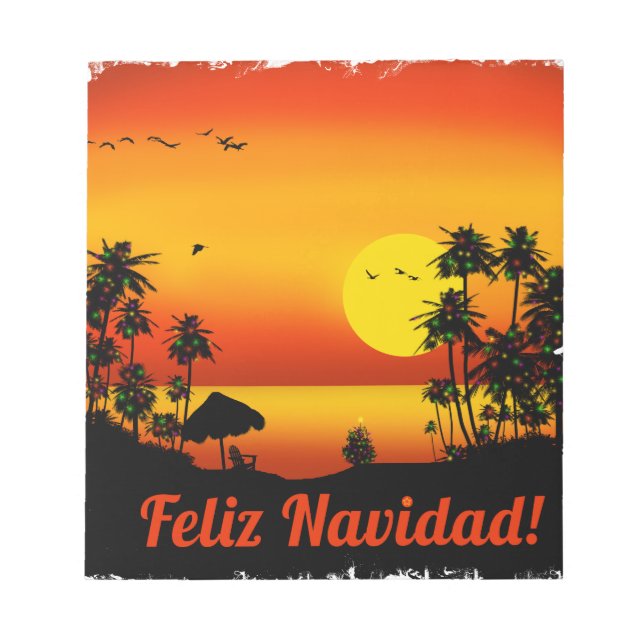 feliz Navidad Notepad (Front)