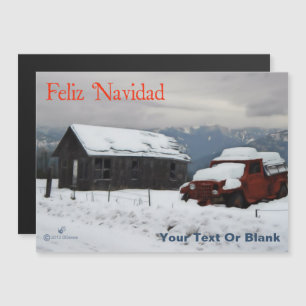 Feliz Navidad - Old Red Truck